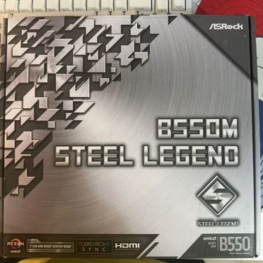 Материнская плата asrock b550m steel legend